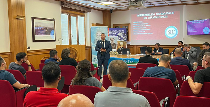 Grande successo anche per l’assemblea sindacale del SIC presso la Caserma “M. Talamo”, sede del ROS