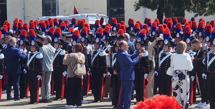 Giuramento del 144° corso allievi Carabinieri, intitolato alla memoria del Carabiniere M.O.V.M. Lorenzo Gennari