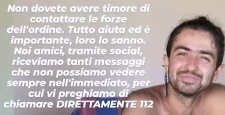 Luras (SS), Compiacimento per le attività di ricerca del giovane scomparso