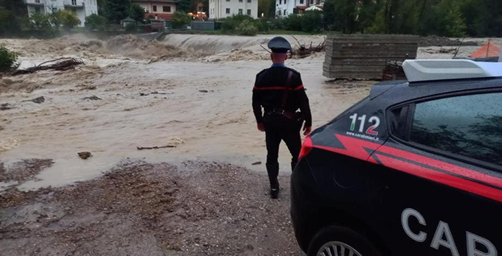 Violenti nubifragi in Emilia Romagna. Il SIC vicino ai Carabinieri impegnati nei servizi emergenziali e a quelli colpiti dalla calamità