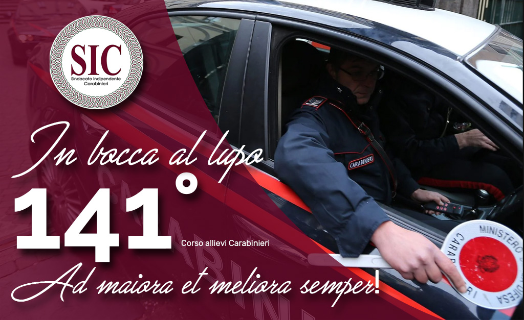Il SIC abbraccia i neopromossi carabinieri del 141° corso