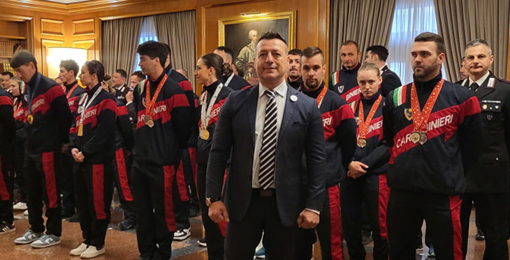 Il SIC presente all’incontro del Comandante Generale con gli atleti del gruppo sportivo dell’Arma dei Carabinieri