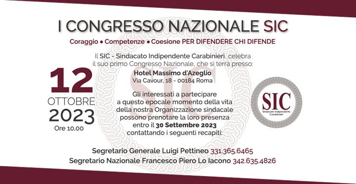 I CONGRESSO NAZIONALE SIC