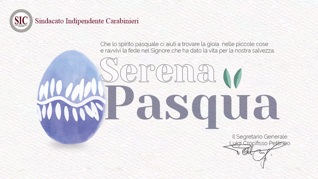 Una serena Pasqua a tutti i colleghi e ai loro famigliari dal SIC